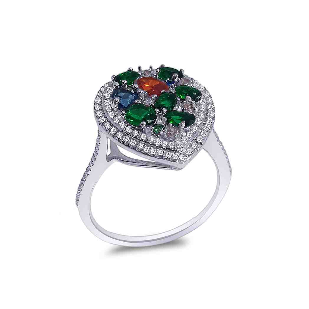 Heart-Shaped Cocktail Ring LR11428A